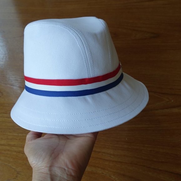 Adidas white cotton fedora hat Medium MED - Picture 14 of 14